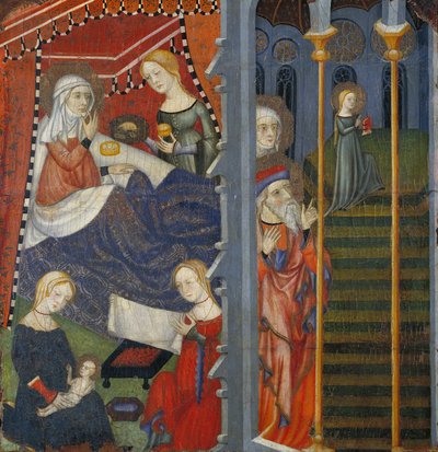 Birth of the Virgin and Presentation at the Temple by Master of Cinctorres